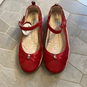 New with Tags Jambu Red Leather Maryjane Shoes